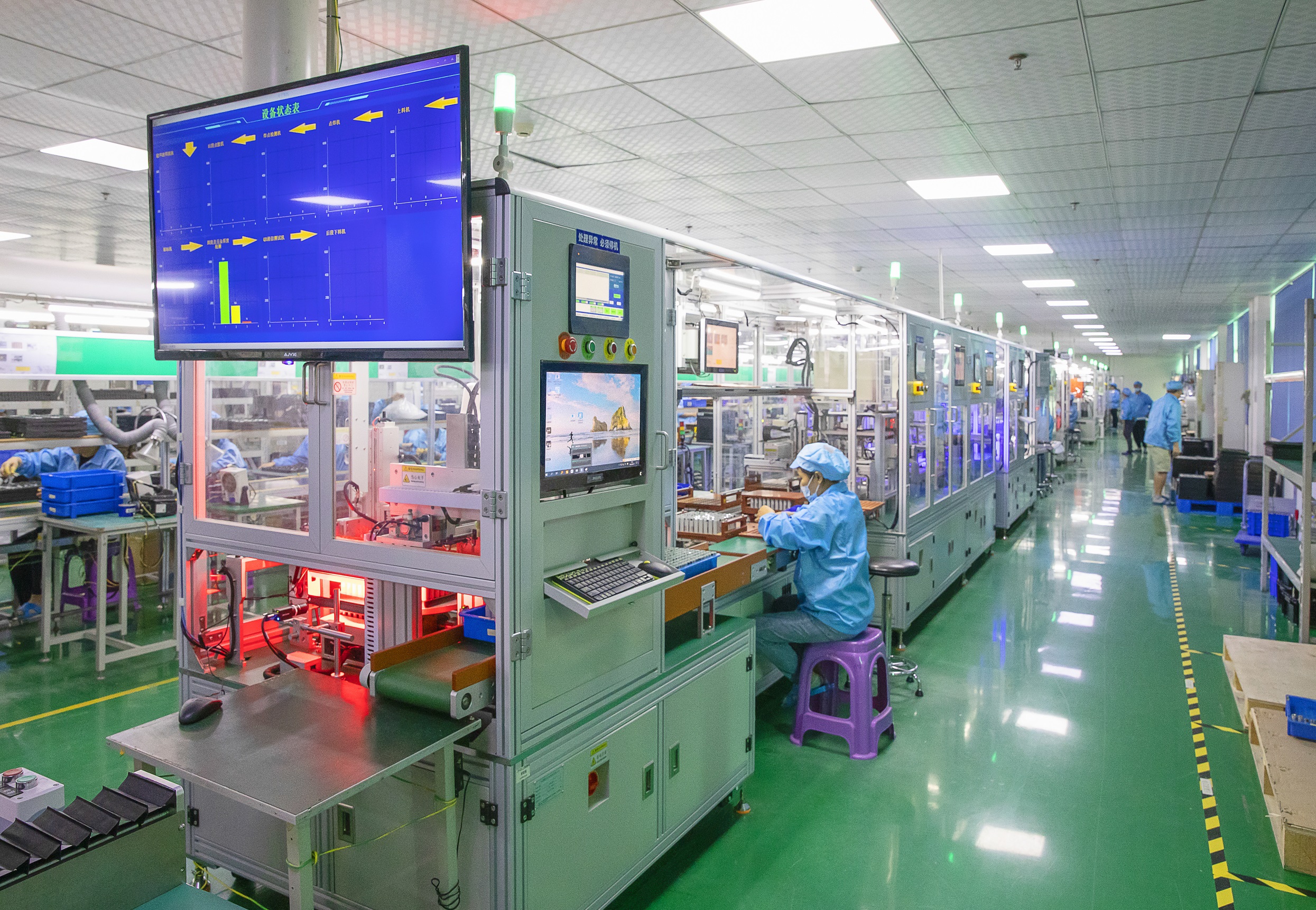 Battery factory automation line